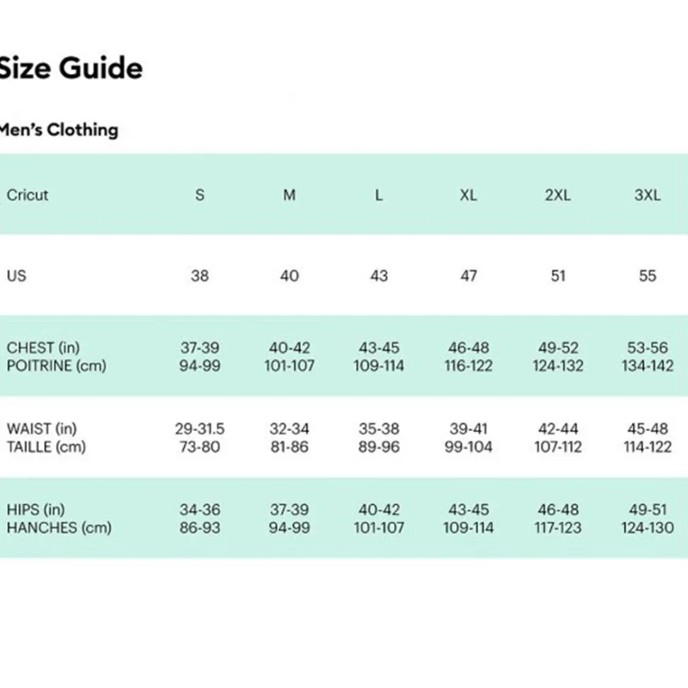 Cricut™ Herren-T-Shirt-Rohling, Rundhalsausschnitt