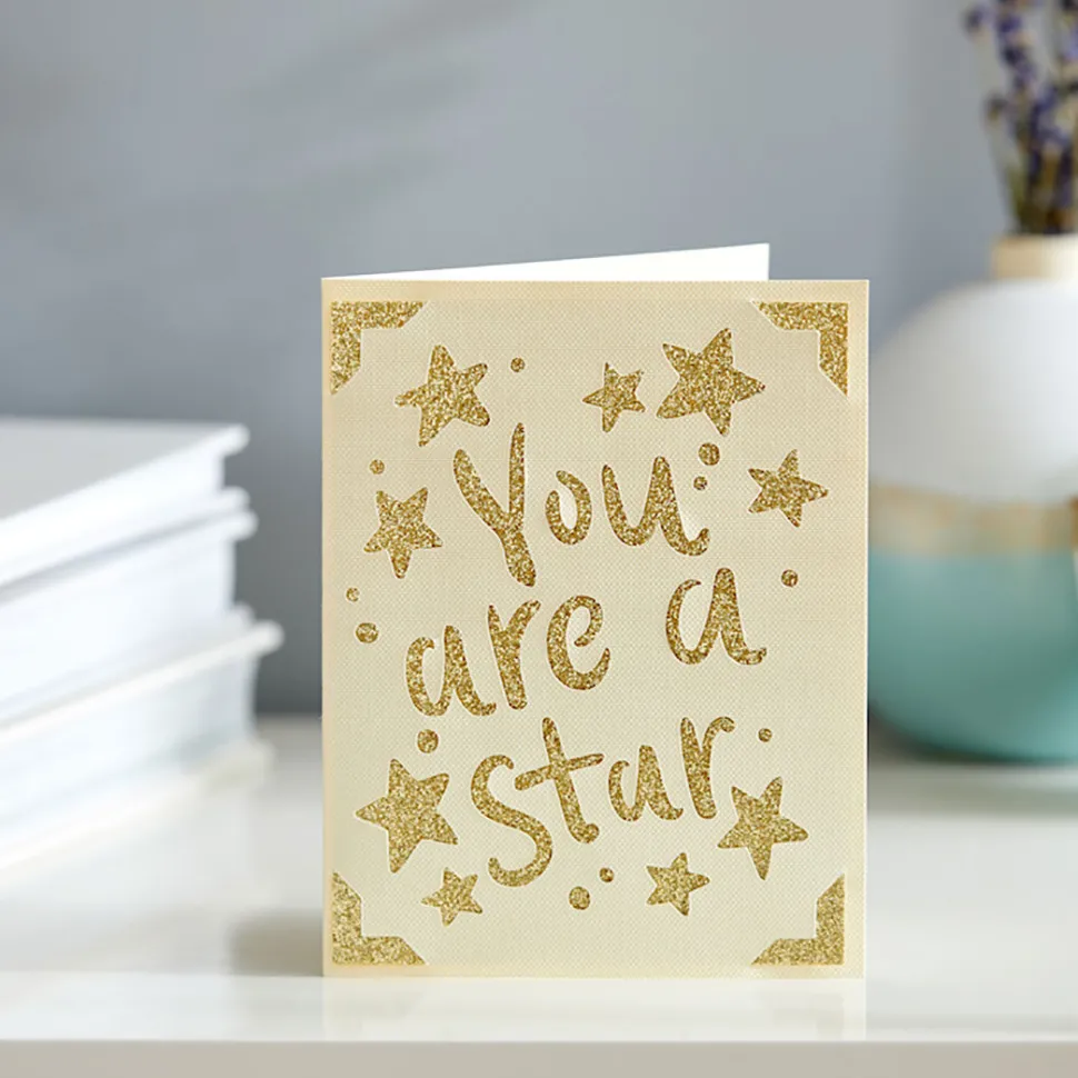Cricut Joy™ Einlegekarten, Glitzer und Glam, Sampler