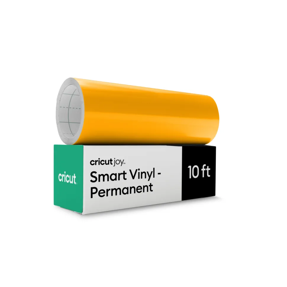 Cricut Joy™ Smart Vinyl™ - permanentes Vinyl ohne Schneidematte(3 m / 10 Fuß), Maisgelb