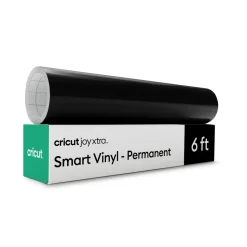 Cricut Joy Xtra™ Smart Vinyl™ - permanentes Vinyl ohne Schneidematte(1,8 m / 6 Fuß), Schwarz