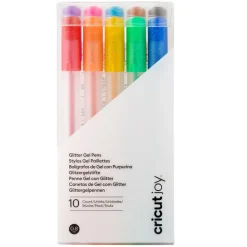 CricutJoy™ Glitzer-Gelstifte, 0,8mm, Regenbogenfarben (10Stk.)