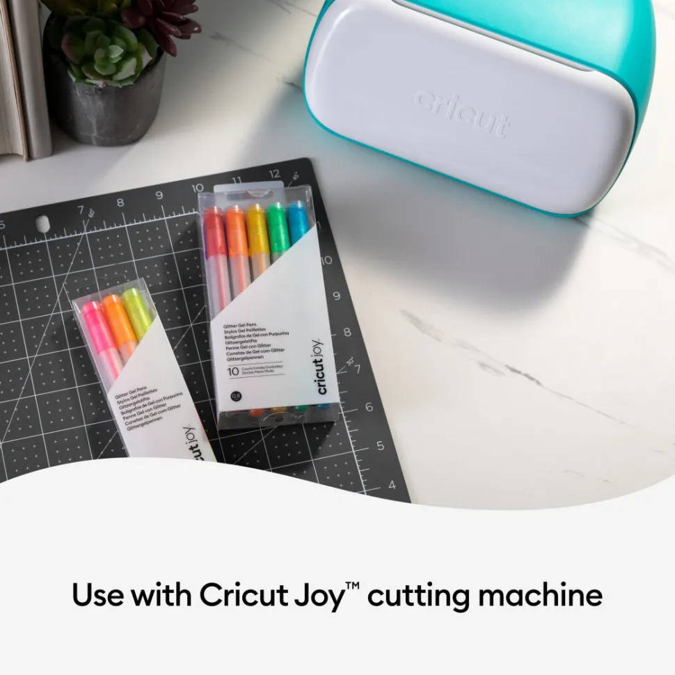 CricutJoy™ Glitzer-Gelstifte 0,8mm, Neonfarben (3Stk.)