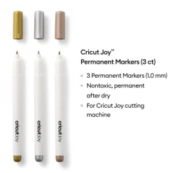 CricutJoy™ permanente Metallic-Stifte 1,0mm, Gold/Silber/Kupfer (3Stk.)
