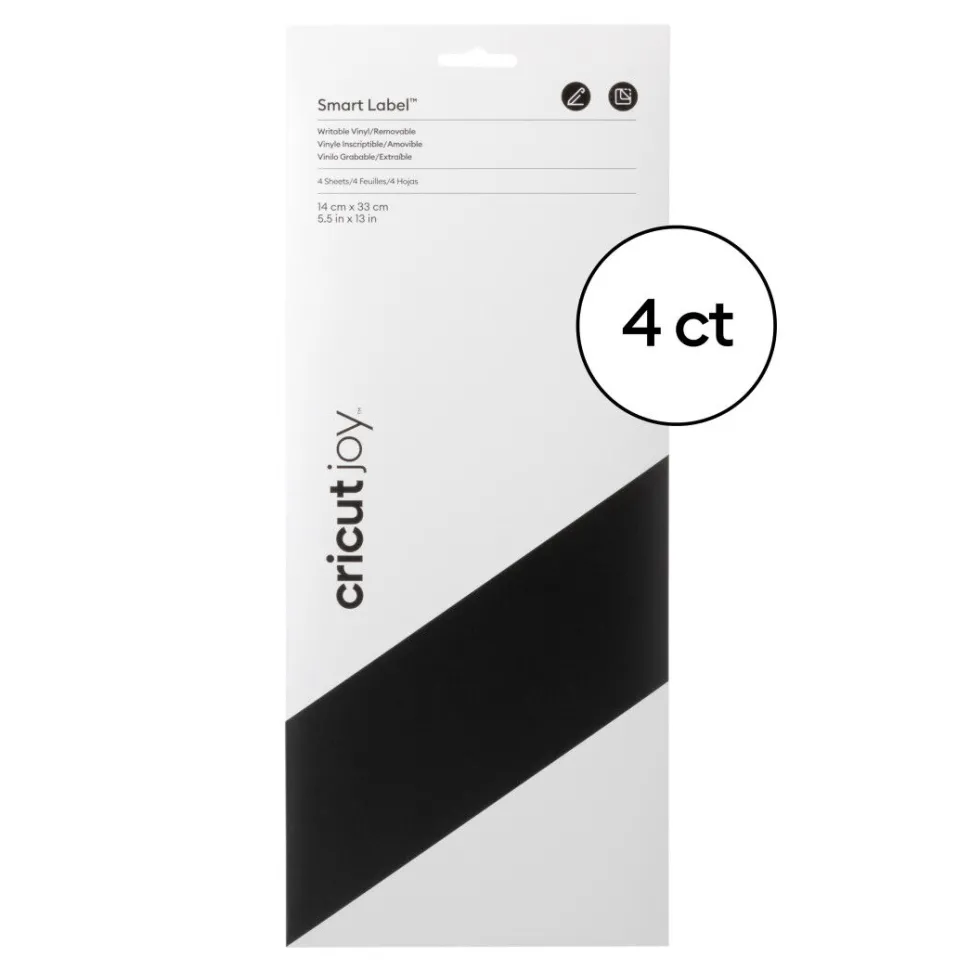 CricutJoy™ SmartLabel™beschreibbares Vinyl- ablösbar, Schwarz