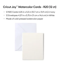 CricutJoy™Aquarellkarten- R20 (12Stk.)