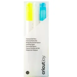CricutJoy™hochdeckende Gelstifte 1,0mm, Gelb/Weiß/Blau (3Stk.)