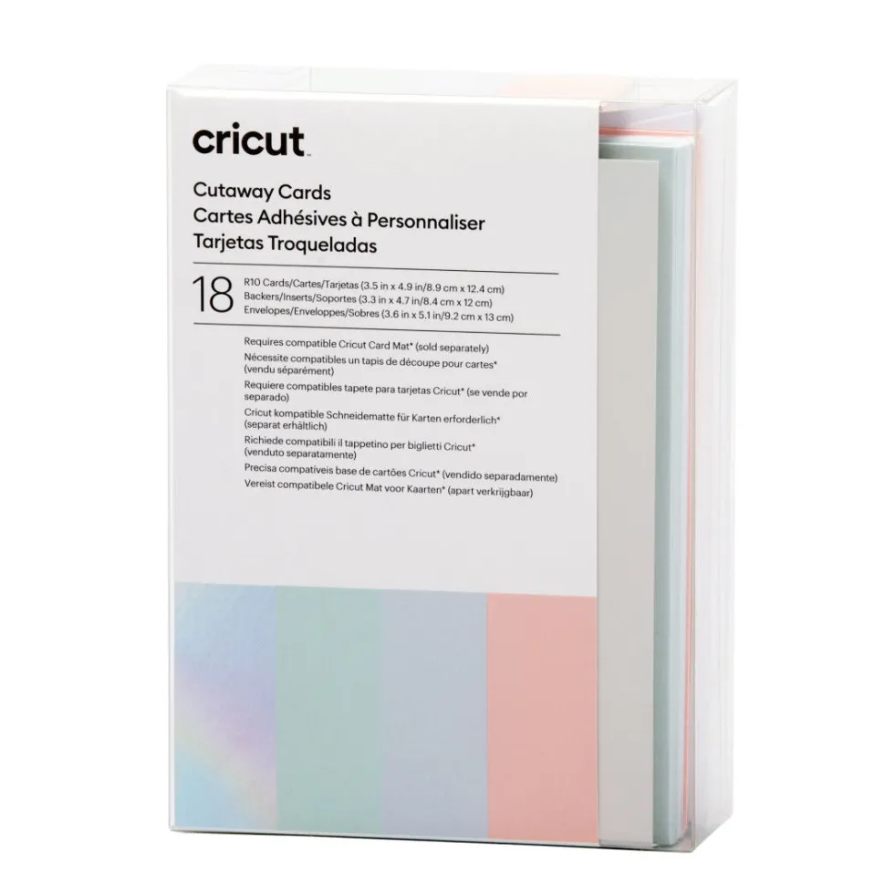 Cutaway Cards, Pastel Sampler - R10 (18ct)