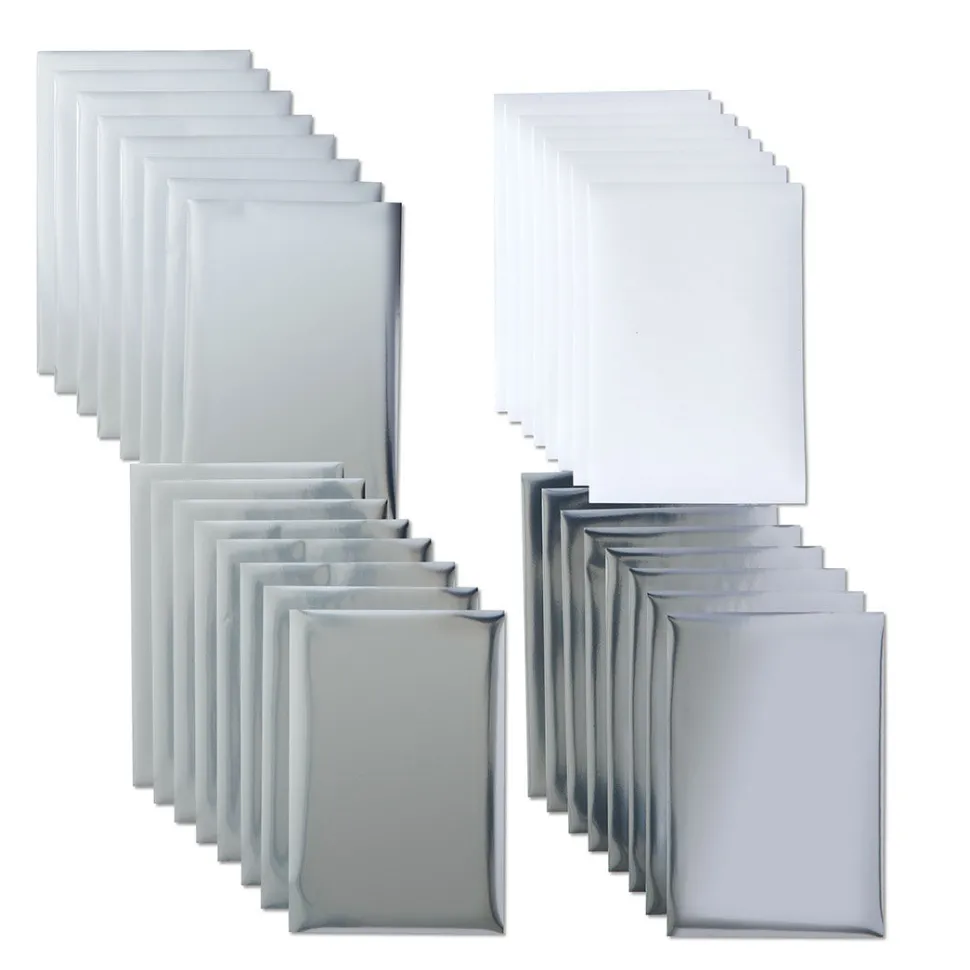 Folientransferbogen, Silber (24 Stück)