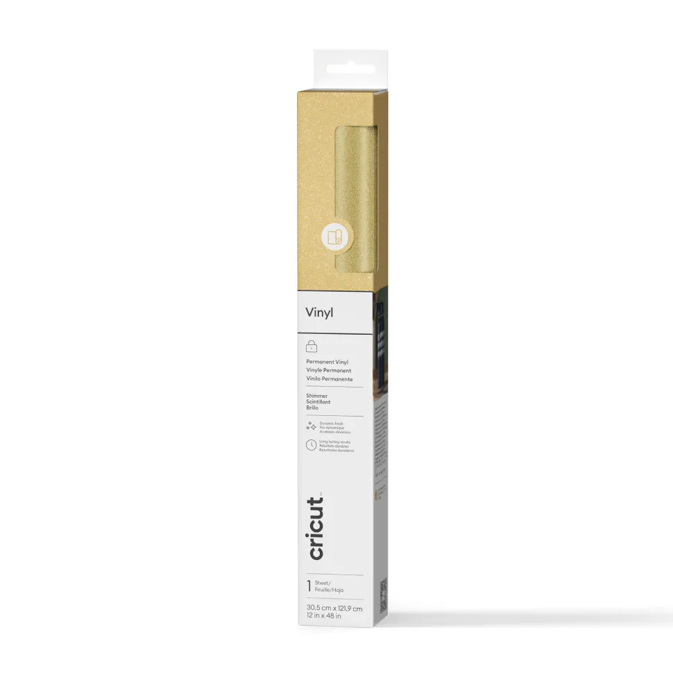 Glanz Vinyl - permanent (1,2 m / 4 Fuß)