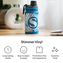 Glanz Vinyl - permanent (1,2 m / 4 Fuß)