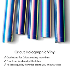 Holografische Vinylfolie (1,2 m / 4 Fuß), Blau