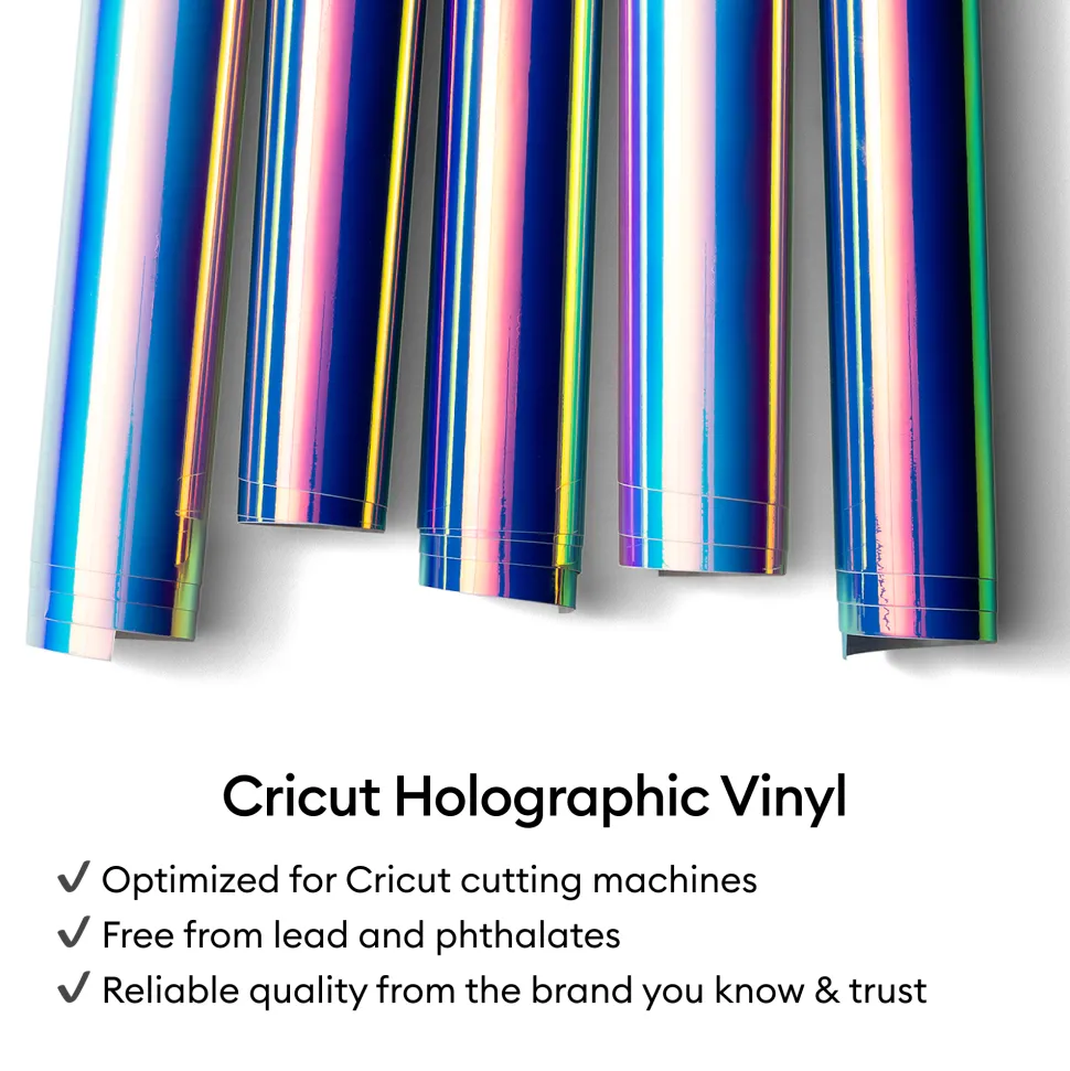 Holografische Vinylfolie (1,2 m / 4 Fuß), Blau