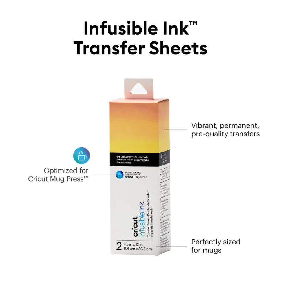 Infusible Ink™-Transferfolien (2 Stück), Rosa Limonade