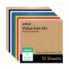 Iron-On im Vorteilspack, Regenbogen-Musterset 30,5 x 30,5 cm (12 Zoll x 12 Zoll) (10 Stk.)
