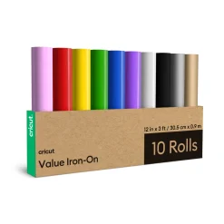 Iron-On im Vorteilspack, Regenbogen-Musterset - 30,5 x 91,4 cm (12 Zoll x 3 Fuß) (10 Stk.)