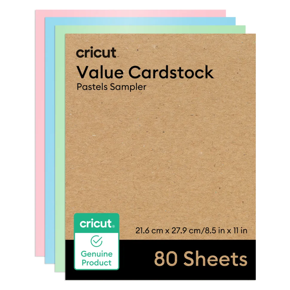 Karton im Vorteilspack, Pastell-Musterset - 21,6 x 27,9 cm (8,5 x 11 Zoll) (80 Stk.)