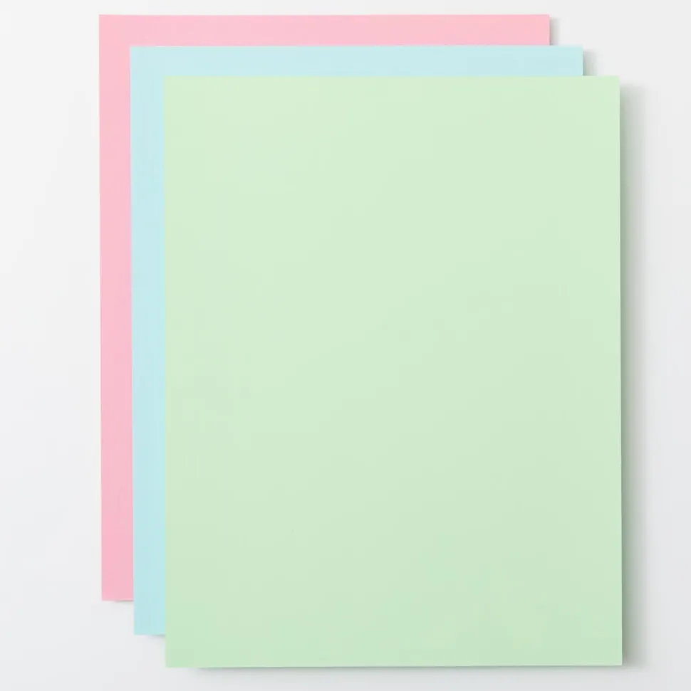 Karton im Vorteilspack, Pastell-Musterset - 21,6 x 27,9 cm (8,5 x 11 Zoll) (80 Stk.)