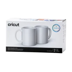 Keramikbecher-Rohling, Weiß - 340 ml/12 oz. (2 Stück)