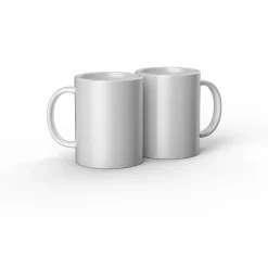 Keramikbecher-Rohling, Weiß - 425 ml/15 oz. (2 Stück)