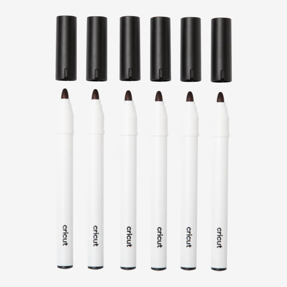 Permanente Stifte, 2,5mm, Schwarz (6Stk.)
