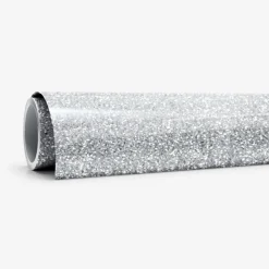 Smart Iron-On, Glitter, Silver 5 ft