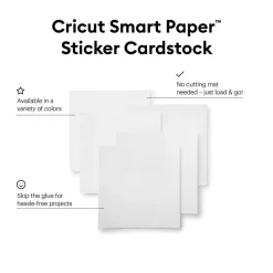 Smart Paper™ Farbkarton für Aufkleber, Weiß