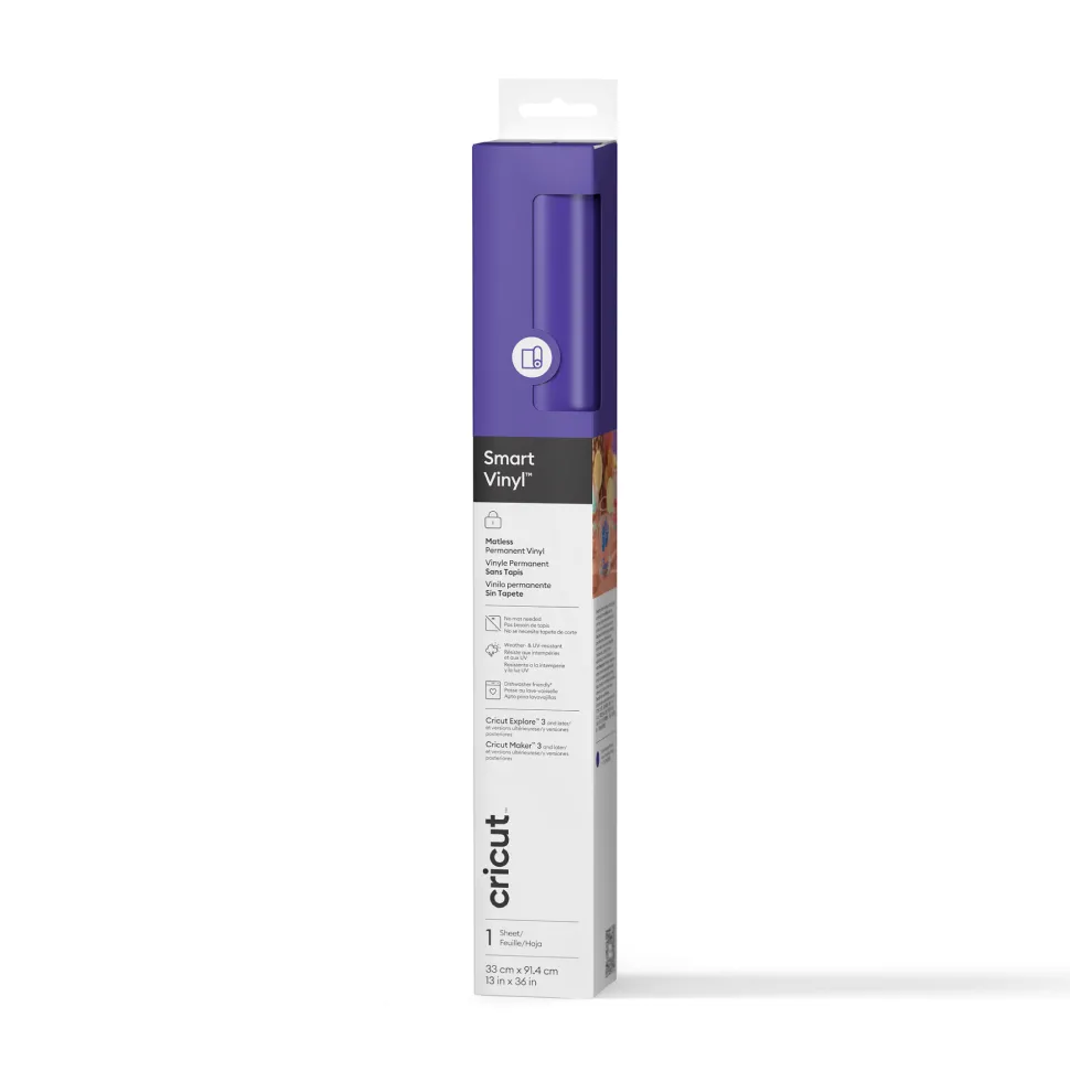 Smart Vinyl™ - permanentes Vinyl ohne Schneidematte (0,9 m / 3 Fuß), Violett
