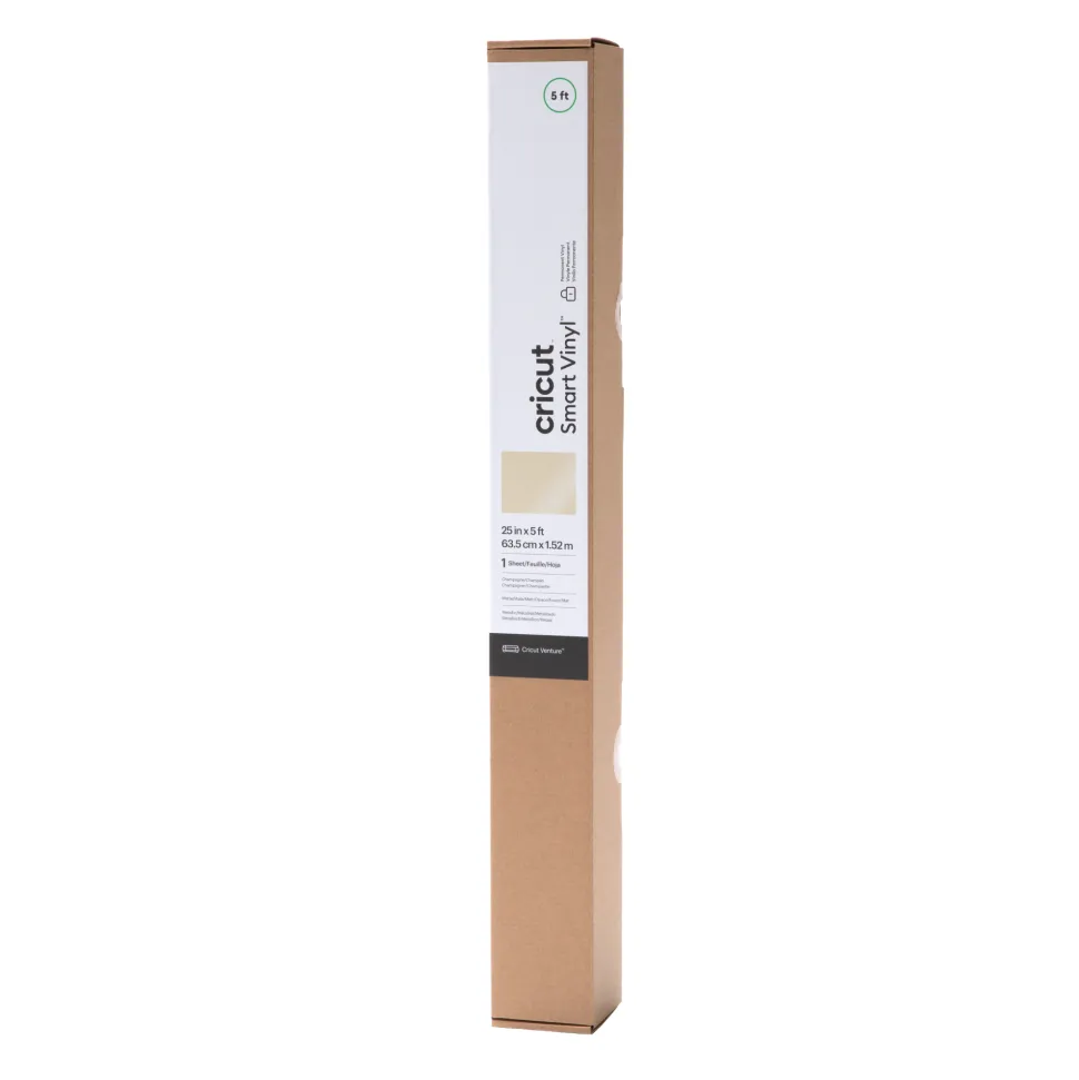 Smart Vinyl Matte Metallic - Permanent, Champagne 5 ft