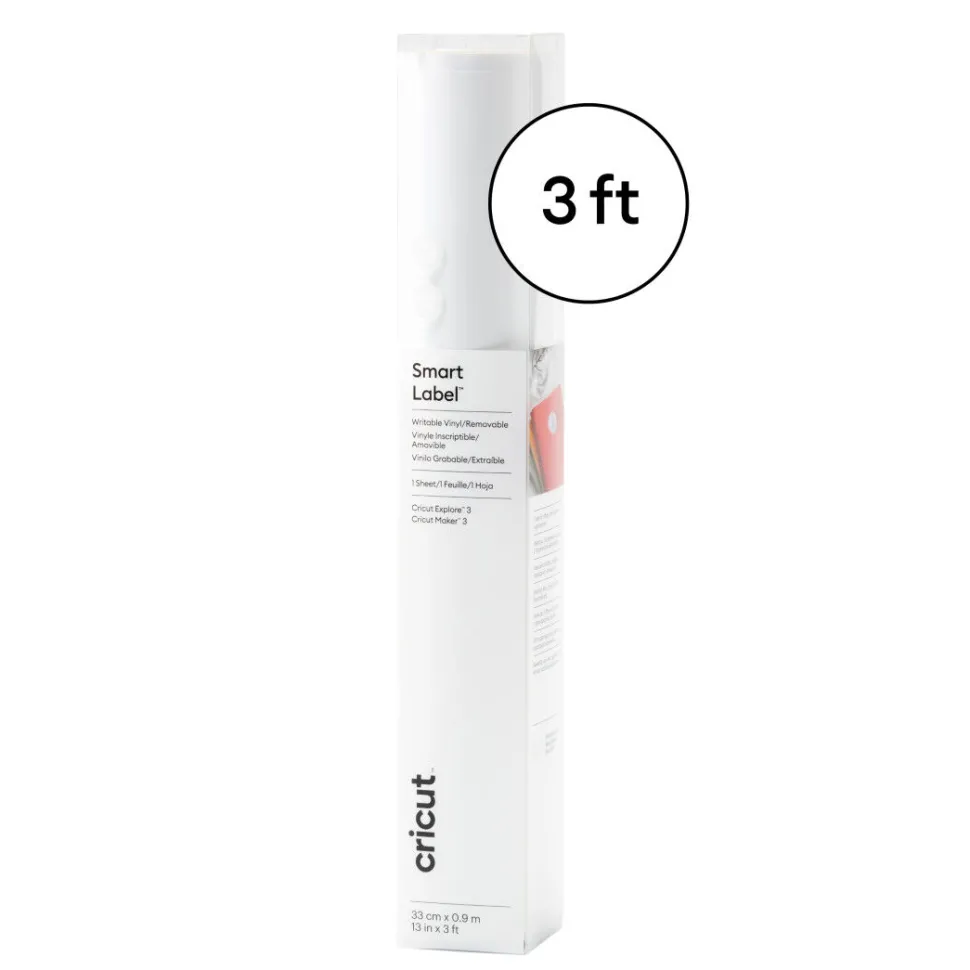 SmartLabel™beschreibbares Vinyl- ablösbar, Weiß (0,9m, 3Fuß)