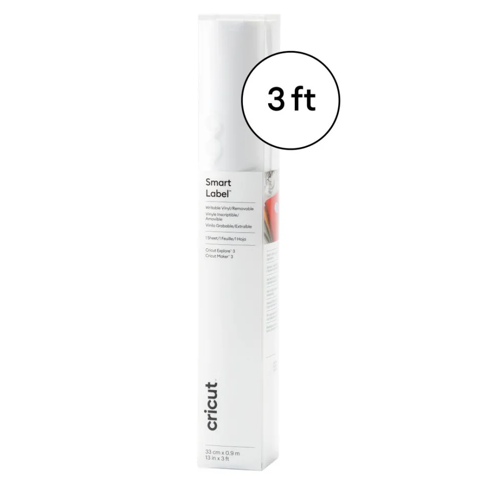SmartLabel™beschreibbares Vinyl- ablösbar (0,9cm; 3Fuß)