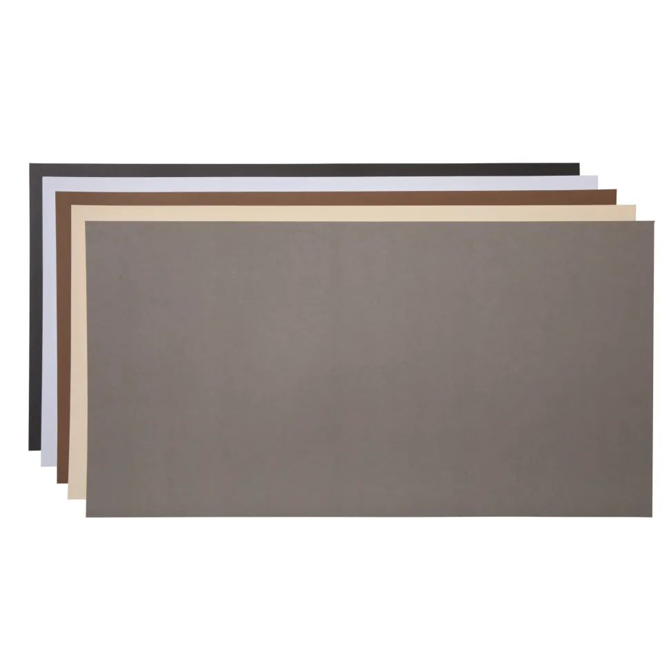 SmartPaper™ selbstklebender Farbkarton im Musterset, Neutralfarben- 33cmx 63,5cm (13Zollx 25Zoll) (20Stk.)