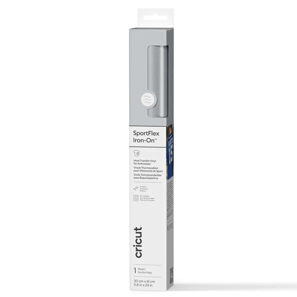 SportFlex Iron-On™, Silber