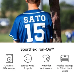 SportFlex Iron-On™, Silber