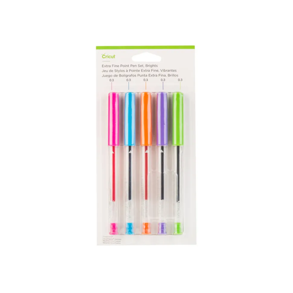 Stiftsatz mit extra feiner Spitze, leuchtende Farben (5 Stück)